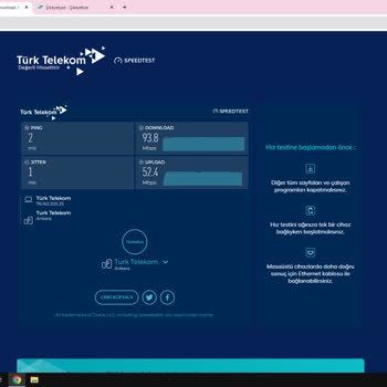Türk Telekom'da Yaşadığım Hız Problemi.