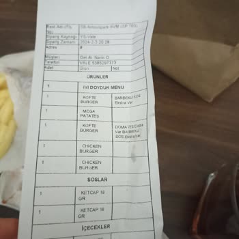 Saloon Burger Ürünlerim Yanlış Geldi