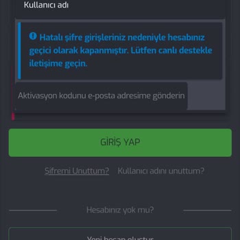 Restbet'e Giriş Yapamıyorum