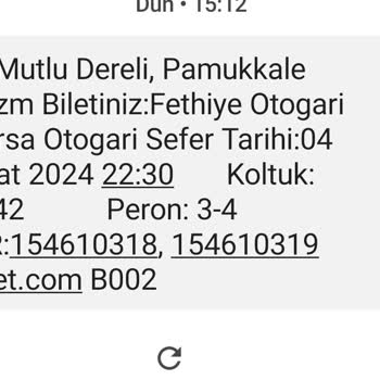 Pamukkale Turizm Koltuk Kırık Bir 10 Saat Yolculuk