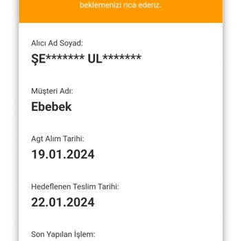 AGT Kurye 18 Gündür Ürün Teslim Etmiyor