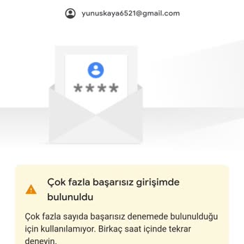 Google Play Mail Kurtarama Hesap Askıya Alındı