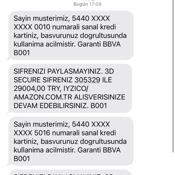 Garanti BBVA Sanal Kart Mağduriyeti Ve Hesap Blokesi