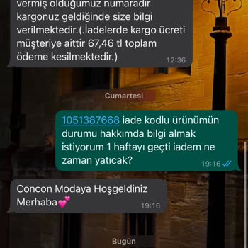Concon Moda Beyaz Elbise İadesinde Büyük Hayal Kırıklığı