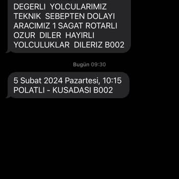 Başkent Turizm Sefer Gecikmesi!