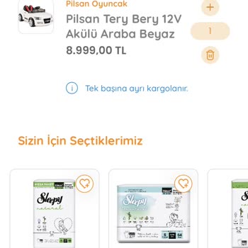 Ebebek Akülü Araba İçin Şubat İndirimini Sepette Uygulamıyor!