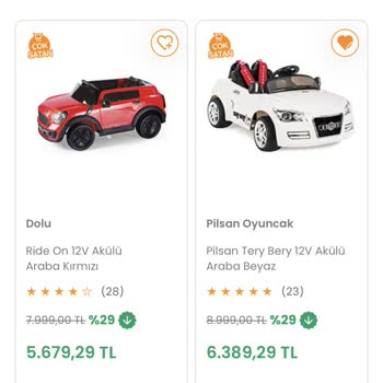 Ebebek Akülü Araba İçin Şubat İndirimini Sepette Uygulamıyor!