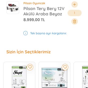 Ebebek Akülü Araba İçin Şubat İndirimini Sepette Uygulamıyor!