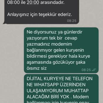 Dijital Kurye Onay Vermiyor Modem Randevusu Alamıyorum.