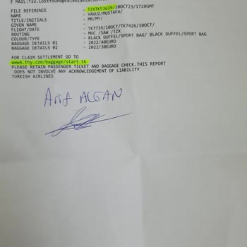 THY İki Hasarlı Bagajımı İade Etmediler