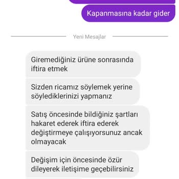 Modaceyda Şikayet İade