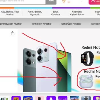 Hepsiburada Redmi Note 13 Pro'nun Kampanyada Belirtilen Kulaklık Hediyesi Gelmedi
