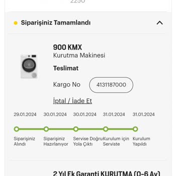 Arçelik Ek Garanti Aldım Ücreti Ödendi Sisteme Dahil Edilmedi