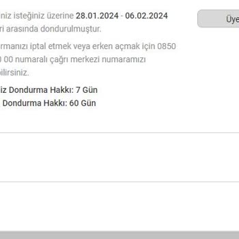 MACfit (Antalya) Macfit Erasta İptal