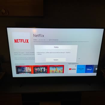 Samsung TV Netflix Yüklenemiyor Hata:118026