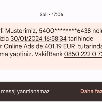 VakıfBank Onay Almadan Ödeme Yaptı