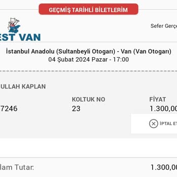 Best Van Turizm Kişiye Göre Muamele Yapan Bir Muavin