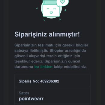 Shopier Eşofman Takımı Mağduriyeti