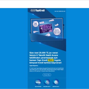 Yapı Kredi - Yalan Ve Yanıltıcı Kampanya Maili