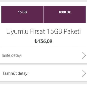Vodafone Ek Tarife Uygulaması Yapıyor