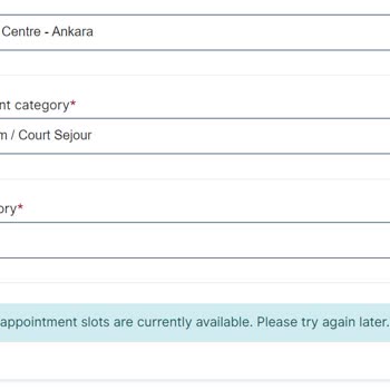 VFS Global VFS-Fransa Randevu Alamama Problemi