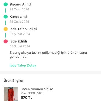 Trendyol Dolap Kargo Kayıp