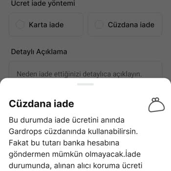 Gardrops İade İle Banka Hesabına Para Aktarmıyorlar