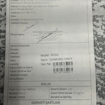 Teknosa Tekno Marka Aldığım Telefonun Sorunları