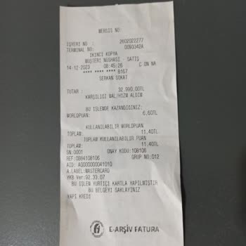 A101 Aldığım Ürünün Faturasını Vermiyor.