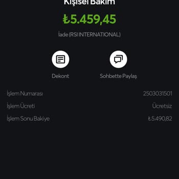 Papara Yurt Dışı İadesinde Yapılan Kesinti