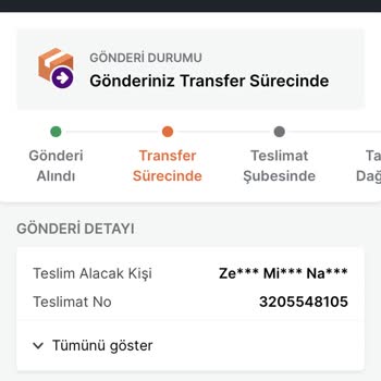 Trendyol Express Aldığım Ürünü Transfer Merkezinde Bekletiyor.