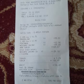 Hadi TOM Pay A101 Hadi Nakit İade Sorunu
