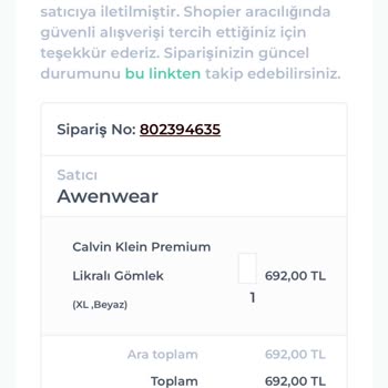 Shopier'den Aldığım Ürün Değişim Olmadı