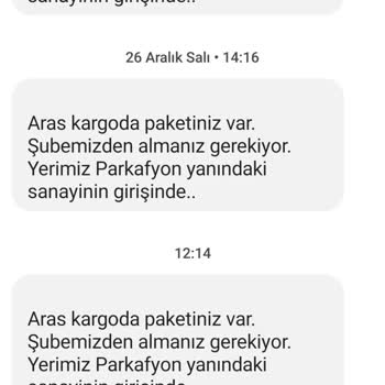 Şubeden Teslim Alın Diyen Kocatepe Aras Kargo
