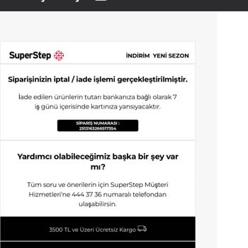 SuperStep Yanlış Beden Ve Fiyat Sorunuyla Mücadele