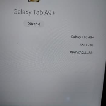 Samsung Galaxy TAB A9+ Ekranda Beyaz Nokta Var.
