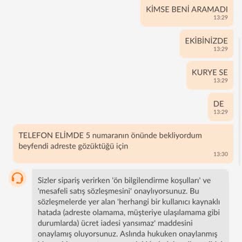 Trendyol Kurye Kapıda İptal Etti, Yemek Ağaçta!