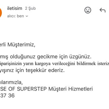 SuperStep Siparişimi 8 Gündür Kargoya Vermiyor