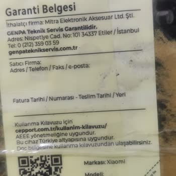A101 Airfrey Arıza Seri No Yok Çözümsüzlük