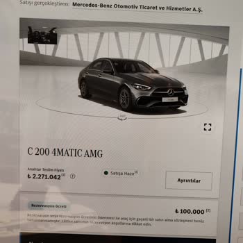 Mercedes Online Satış Engelleme
