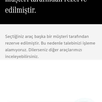 Mercedes Online Satış Engelleme