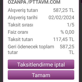 Viptoptan Mağazası Sipariş Mağduriyeti