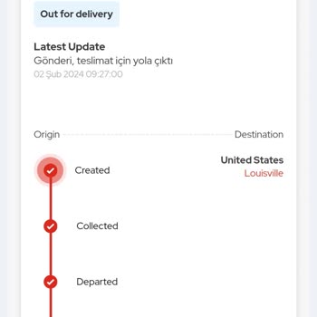 Aramex İstanbul'a Geleceğine Bursa'ya Giden Kargo