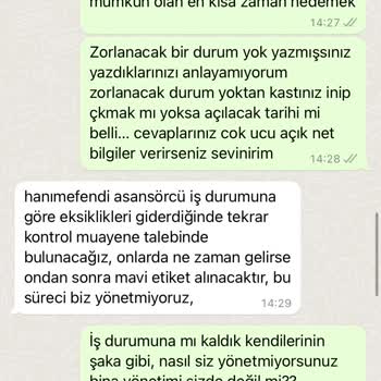 Seç Yönetim Site Yönetimi Asansör Kırmızı Etiket Sorunu