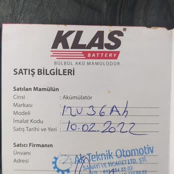 Klas Akü 3 Ayda Biten Akü Ve Garanti Sorunları
