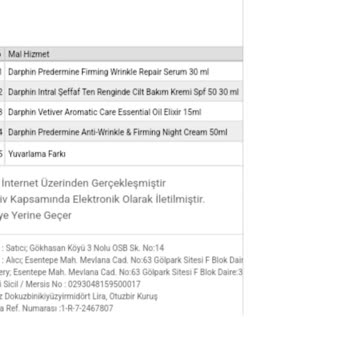 Darphin Dermoeczanem Son Kullanma Talimatı Geçmiş Ürün Satılıyor.