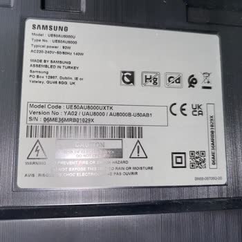 Samsung 50AU8000 Model TV Kısa Sürede Masraflı Şekilde Arıza Yapması