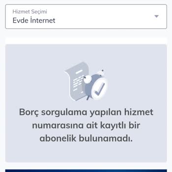 Türk Telekom Olmayan Aboneliğe Borç Mesajı