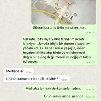Awox Yağlı Radyatör Kullanımı Sırasında Yaşanan Tehlikeli Durum