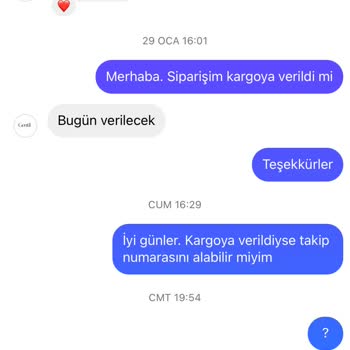 Gentil Butik Siparişimi Göndermedi